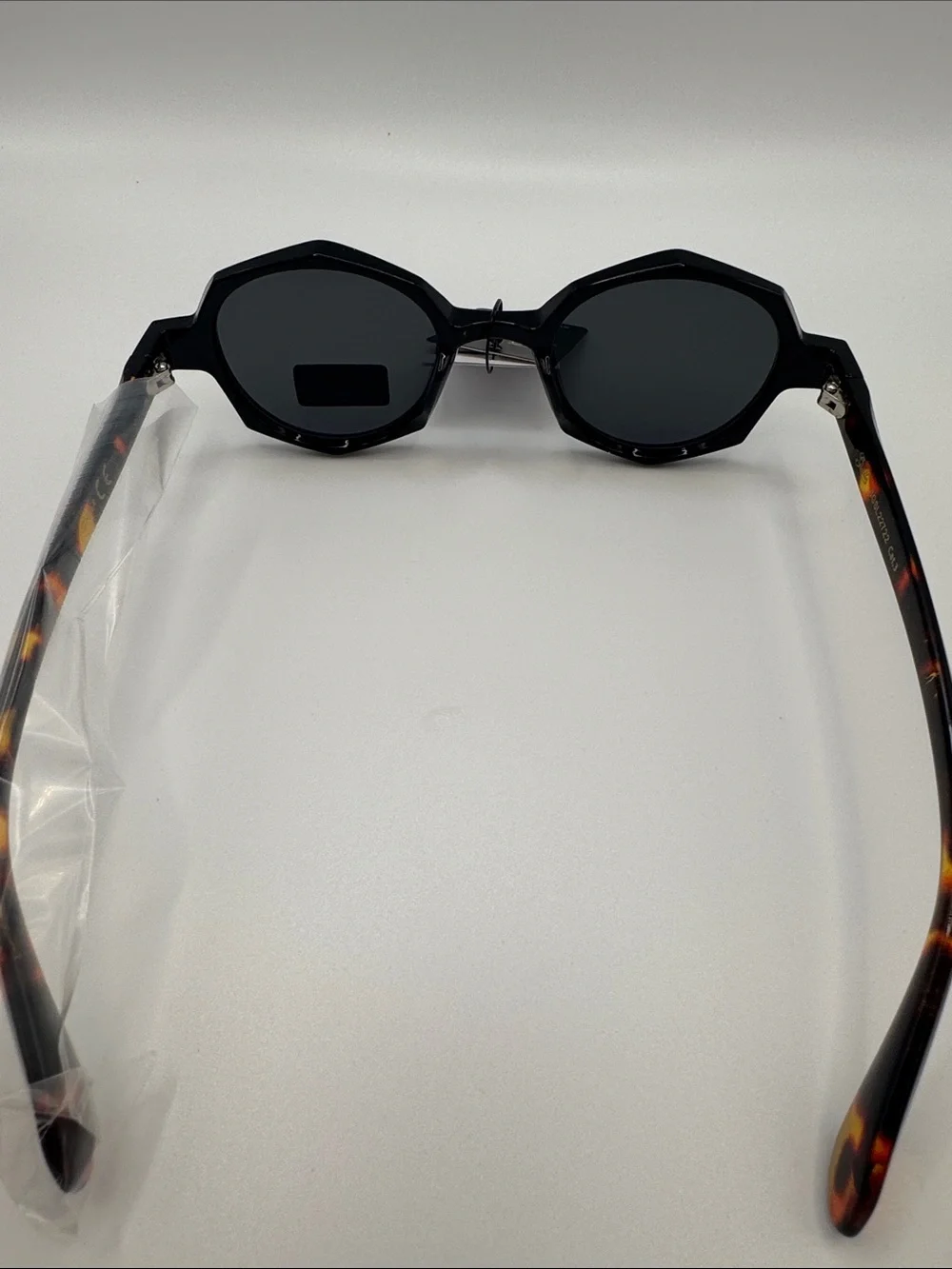 Giselle Black Geometric Sunglasses